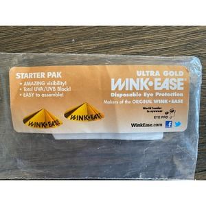 Wink Ease 36 Pairs - Ultra Gold Disposable Tanning Goggles - Self Stick Eye Wear